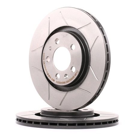 BREMBO 09.7012.75: Brzdový kotouč R: 280mm, vnitřně větráno, opatřený drážkou, R: 280mm, nátěr, se šrouby MAX LINE