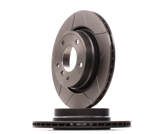 BREMBO 09.7702.75: Disc de frână Ř: 294mm, ventilat interior, canelat, Ř: 294mm, acoperit (cu un strat protector), cu suruburi MAX LINE