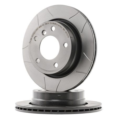 BREMBO 09.7727.75: Disc de frână Ř: 276mm, ventilat interior, canelat, Ř: 276mm, acoperit (cu un strat protector), cu suruburi MAX LINE