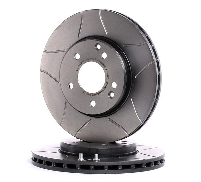 BREMBO MAX LINE 09.8411.75 Bremsscheibe Ø: 288mm, innenbelüftet, geschlitzt, Ø: 288mm, beschichtet, mit Schrauben