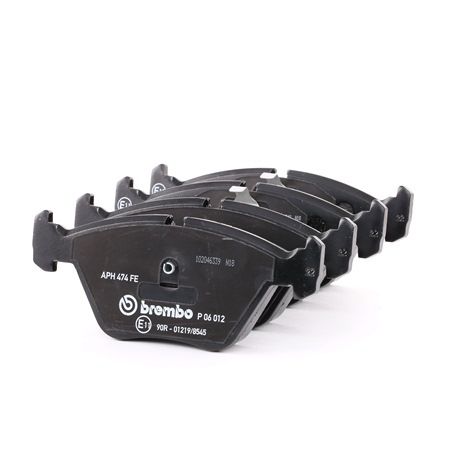 BREMBO P 06 012: Fékbetét készlet, tárcsafék PRIME LINE Tartozékokkal, dugattyú sasszeggel, csikorgásgátló lemezzel