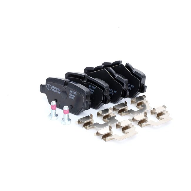 BREMBO P 06 037: Plăcuțe de frână PRIME LINE cu acceasorii, cu suruburi etrier, cu tabla anti scartait