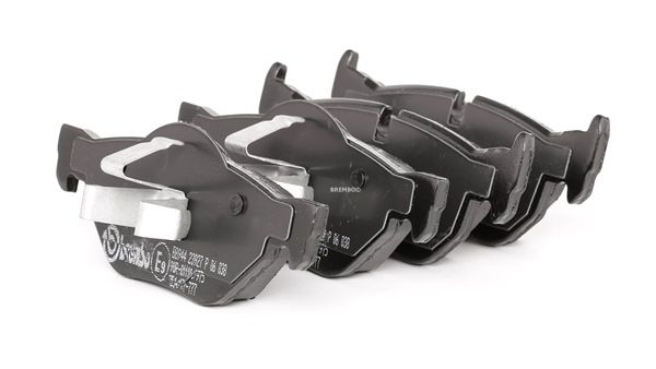 BREMBO P 06 038: Jarrupalat, levyjarru PRIME LINE Tarvikkeilla, Männän lukoilla, Huudonvaimennuspellillä