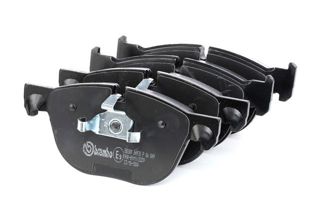 BREMBO P 06 049: Bromsbelägg PRIME LINE med tillbehör, med kolvlåsningar, Anti-skrik-plåt