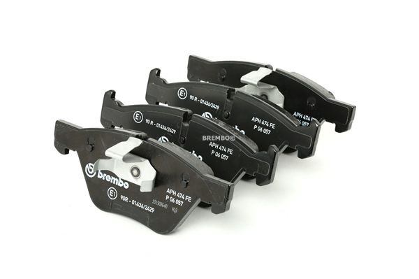 BREMBO P 06 057: Plăcuțe de frână PRIME LINE cu acceasorii, cu clema piston, cu tabla anti scartait