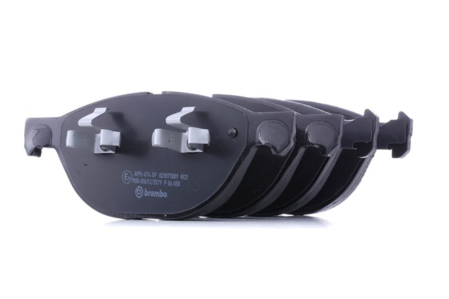 BREMBO P 06 058: Plăcuțe de frână PRIME LINE cu acceasorii, cu clema piston, cu tabla anti scartait