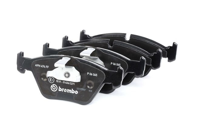 BREMBO P 06 065: Plăcuțe de frână PRIME LINE cu acceasorii, cu clema piston, cu tabla anti scartait