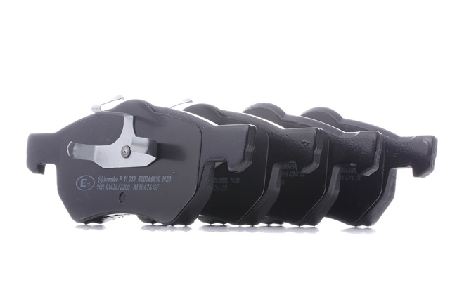 BREMBO P 11 013: Fékbetét készlet, tárcsafék PRIME LINE Tartozékokkal, dugattyú sasszeggel, csikorgásgátló lemezzel