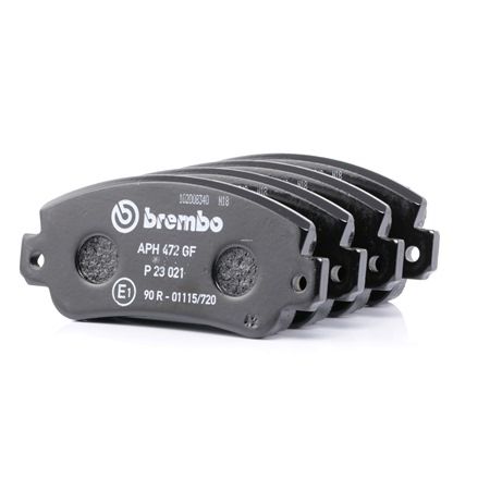 BREMBO P 23 021: Τακάκια φρένων PRIME LINE χωρίς αξεσουάρ, με αντικραδασμικό έλασμα