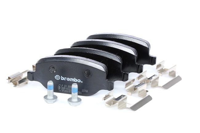 BREMBO P 23 089: Fékbetét készlet, tárcsafék PRIME LINE Tartozékokkal, féknyereg csavarokkal, csikorgásgátló lemezzel