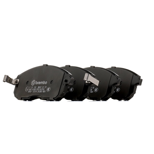 BREMBO P 23 126: Bremsbeläge PRIME LINE ohne Zubehör, mit Anti-Quietsch-Blech