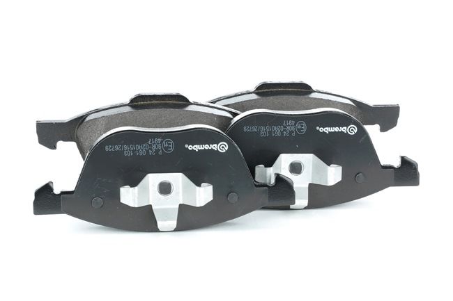 BREMBO P 24 061 Bremsbeläge PRIME LINE mit Zubehör, mit Kolbenclip, mit Anti-Quietsch-Blech