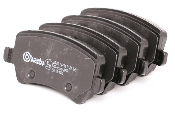 BREMBO P 24 078: Juego de pastillas de freno PRIME LINE con accesorios, con tornillos pinza freno, Chapa antichirridos