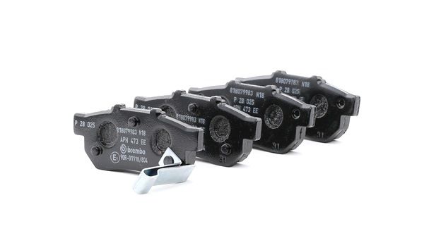 BREMBO P 28 025 Plaquettes de frein HONDA INTEGRA A trois volumes (DB6, DB7, DB8, DB9) 145 CV Essence coût