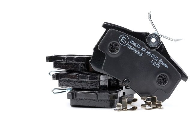 BREMBO P 28 030: Plăcuțe de frână PRIME LINE fara accesorii, cu tabla anti scartait