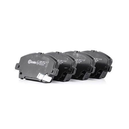 BREMBO P 28 037: Bremsbeläge PRIME LINE mit Zubehör, mit Bremssattelschrauben, mit Anti-Quietsch-Blech