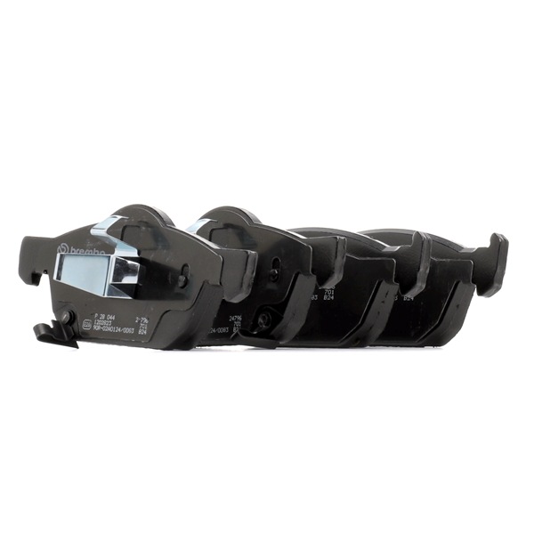 BREMBO P 28 044: Plăcuțe de frână PRIME LINE cu acceasorii, cu clema piston, cu tabla anti scartait