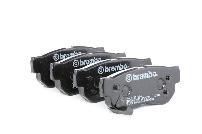 BREMBO P 30 014: Piduriklotsid PRIME LINE ilma lisavarustuseta, koos kokkusurumisvastase plekiga