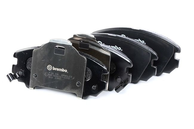 BREMBO P 30 018: Juego de pastillas de freno PRIME LINE sin accesorios, Chapa antichirridos