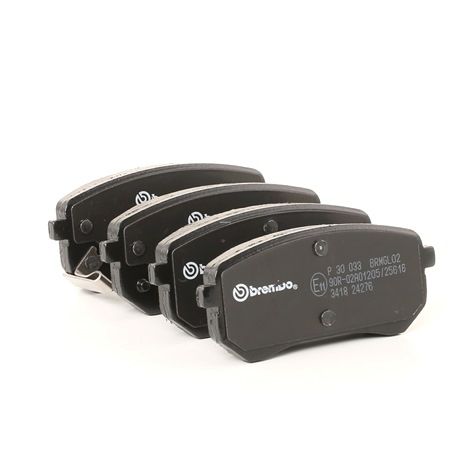 BREMBO P 30 033 Stabdžių kaladėlės DODGE i10 Hatchback 66 AG benzinas kaina