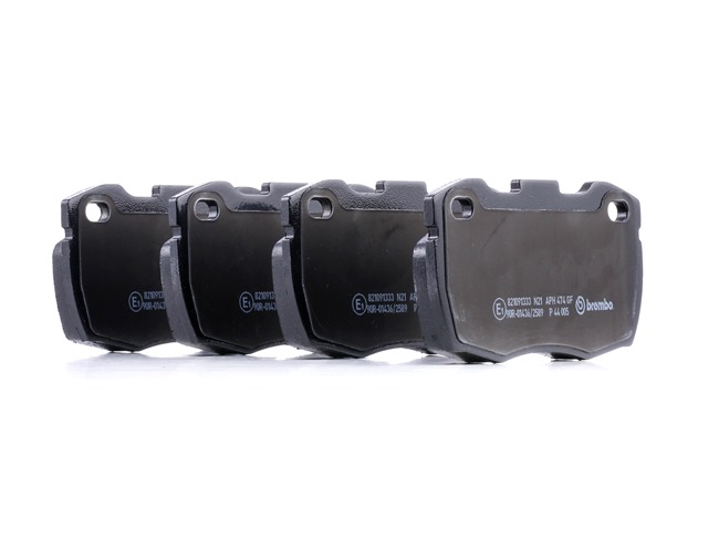 BREMBO P 44 005: Plăcuțe de frână PRIME LINE fara accesorii, cu tabla anti scartait