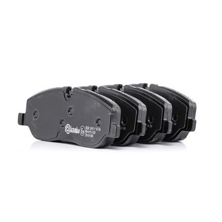 BREMBO P 44 014: Bremsbeläge PRIME LINE mit Zubehör, mit Bremssattelschrauben, mit Anti-Quietsch-Blech