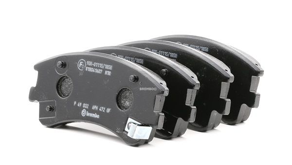 BREMBO P 49 032: Plăcuțe de frână PRIME LINE fara accesorii, cu tabla anti scartait
