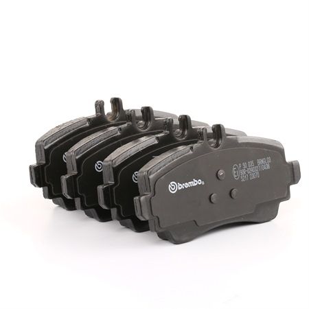 BREMBO P 50 035: Plăcuțe de frână PRIME LINE cu acceasorii, cu suruburi etrier, cu tabla anti scartait