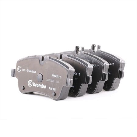BREMBO P 50 046 Bremsbeläge mit Zubehör, mit Bremssattelschrauben, mit Anti-Quietsch-Blech, PRIME LINE - Ring