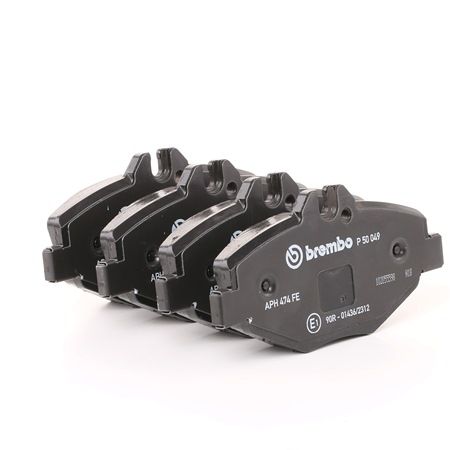 BREMBO P 50 049: Plăcuțe de frână PRIME LINE cu acceasorii, cu suruburi etrier, cu tabla anti scartait