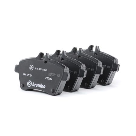 BREMBO P 50 054: Plăcuțe de frână PRIME LINE cu acceasorii, cu suruburi etrier, cu tabla anti scartait