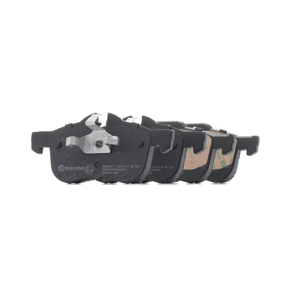 BREMBO P 52 017: Juego de pastillas de freno PRIME LINE con accesorios, con clip de émbolo, Chapa antichirridos