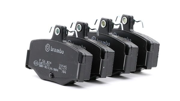 BREMBO P 56 024: Juego de pastillas de freno PRIME LINE con accesorios, con tornillos pinza freno, Chapa antichirridos