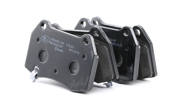 BREMBO P 56 047: Bremsbeläge PRIME LINE ohne Zubehör, mit Anti-Quietsch-Blech