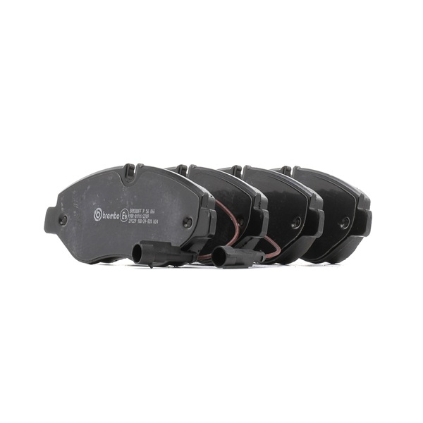 BREMBO P 56 066: Bromsbelägg PRIME LINE med tillbehör, med bromsoksskruvar, Anti-skrik-plåt