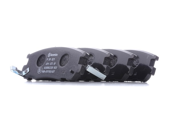 BREMBO P 59 021: Piduriklotsid PRIME LINE ilma lisavarustuseta, koos kokkusurumisvastase plekiga