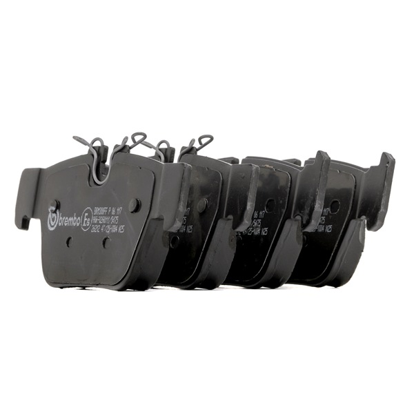 BREMBO P 06 117: Bremsbeläge PRIME LINE ohne Zubehör, mit Anti-Quietsch-Blech