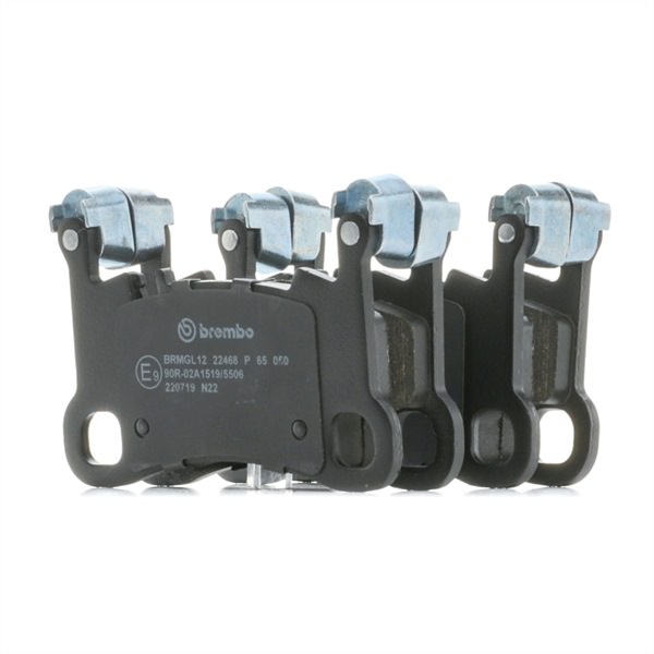 BREMBO P 65 050: Plăcuțe de frână PRIME LINE fara accesorii, cu greutati de echilibrare, cu tabla anti scartait