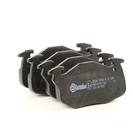 BREMBO P 61 044: Fékbetét készlet, tárcsafék PRIME LINE Tartozékok nélkül, csikorgásgátló lemezzel