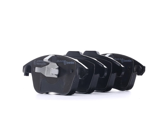 BREMBO P 61 086: Fékbetét készlet, tárcsafék PRIME LINE Tartozékokkal, dugattyú sasszeggel, csikorgásgátló lemezzel