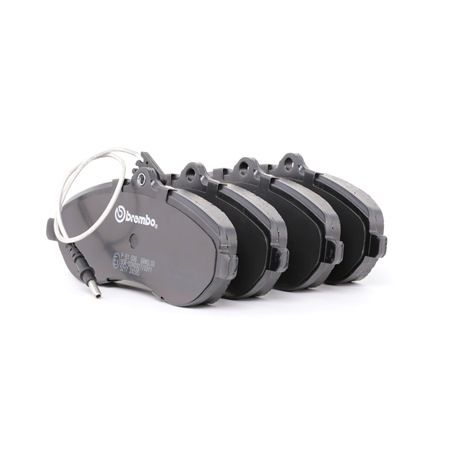 BREMBO P 61 096: Sada brzdových destiček, kotoučová brzda PRIME LINE s příslušenstvím, Šrouby třmenů, s krycím plechem