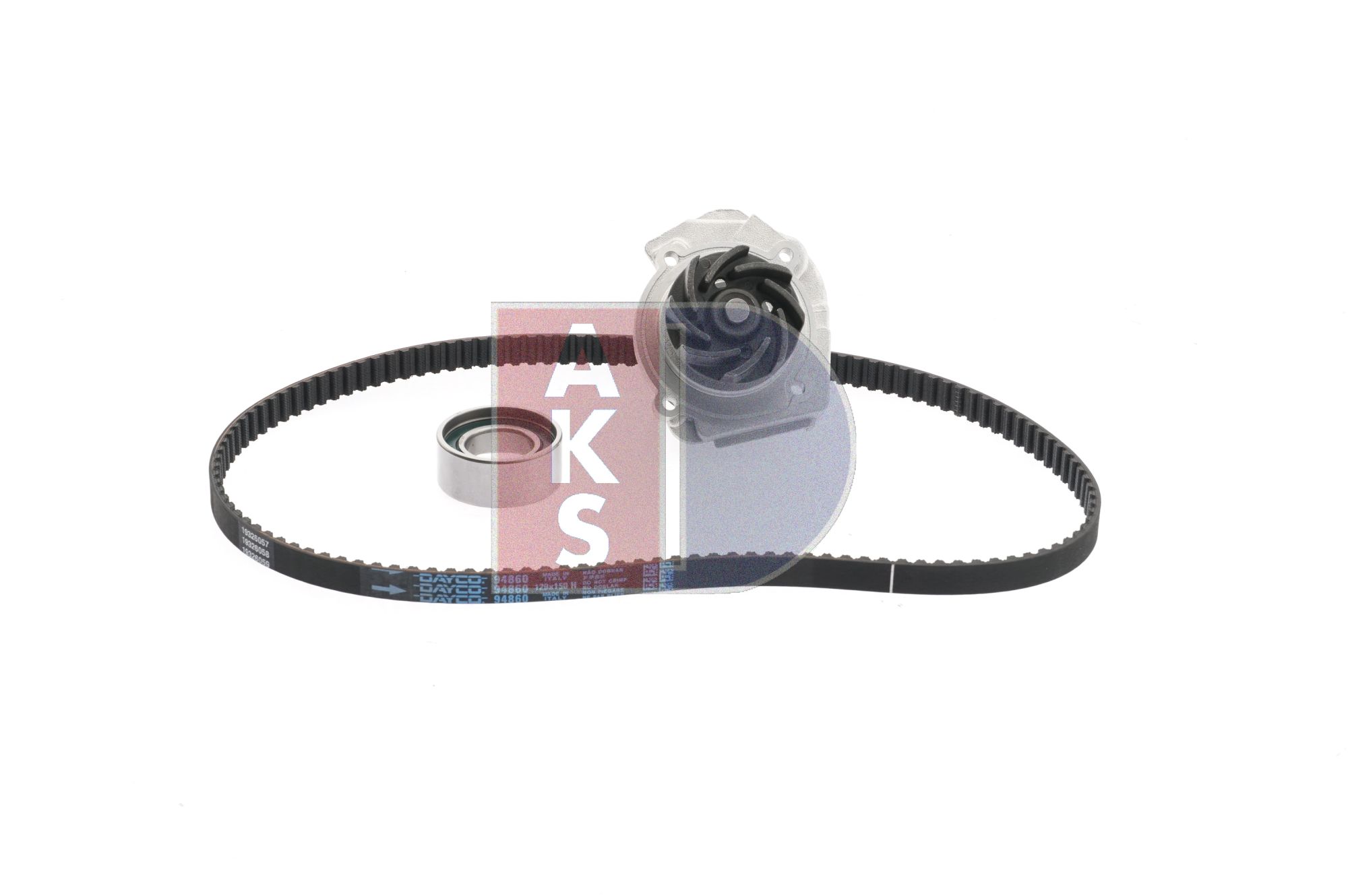 AKS DASIS 570273N: Wasserpumpe + Zahnriemensatz Zähnez.: 129, Breite: 15,0mm