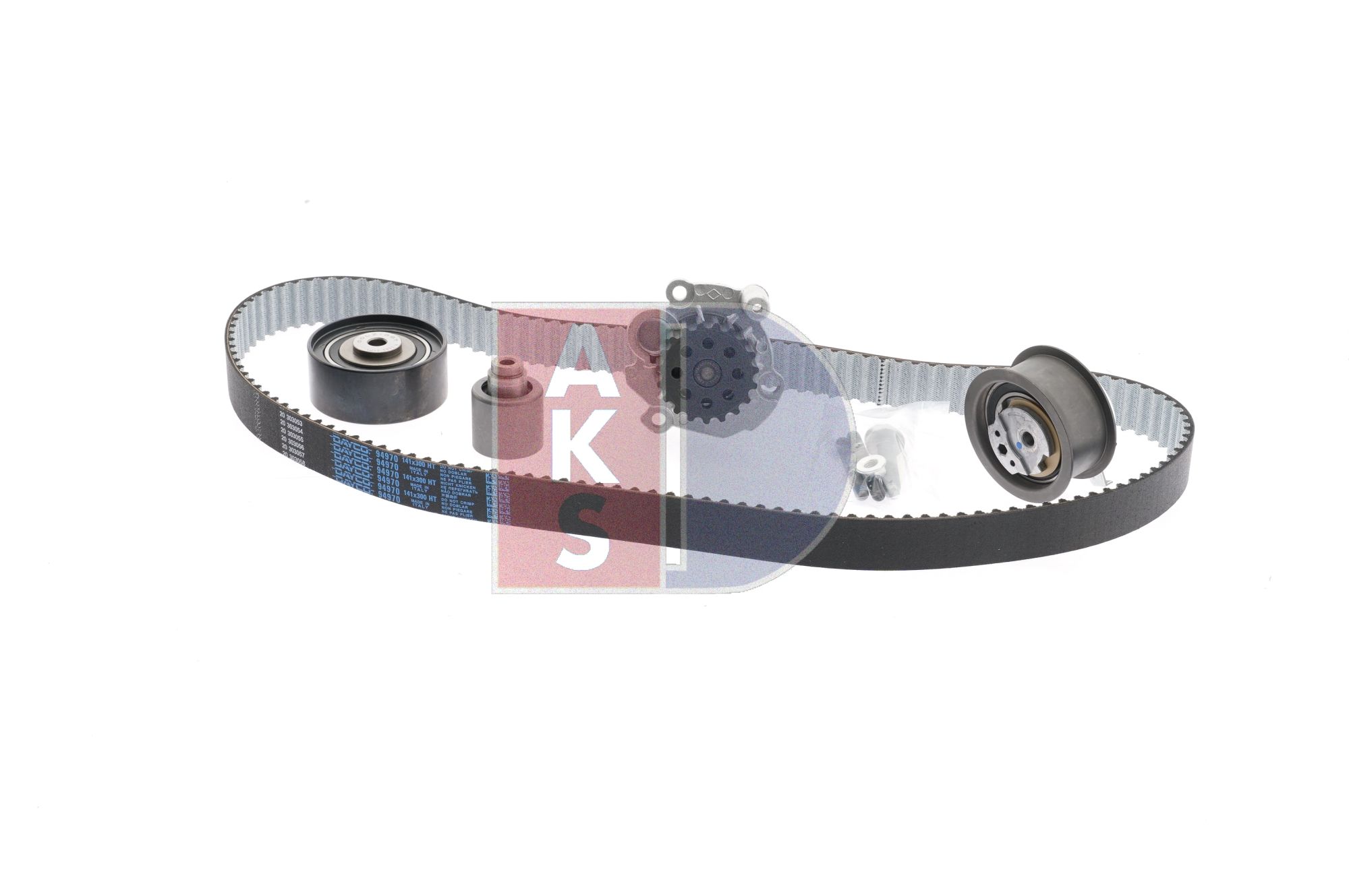 AKS DASIS 570293N: Kit de distribution + pompe à eau Nbr. dents: 141, Largeur: 30,0mm
