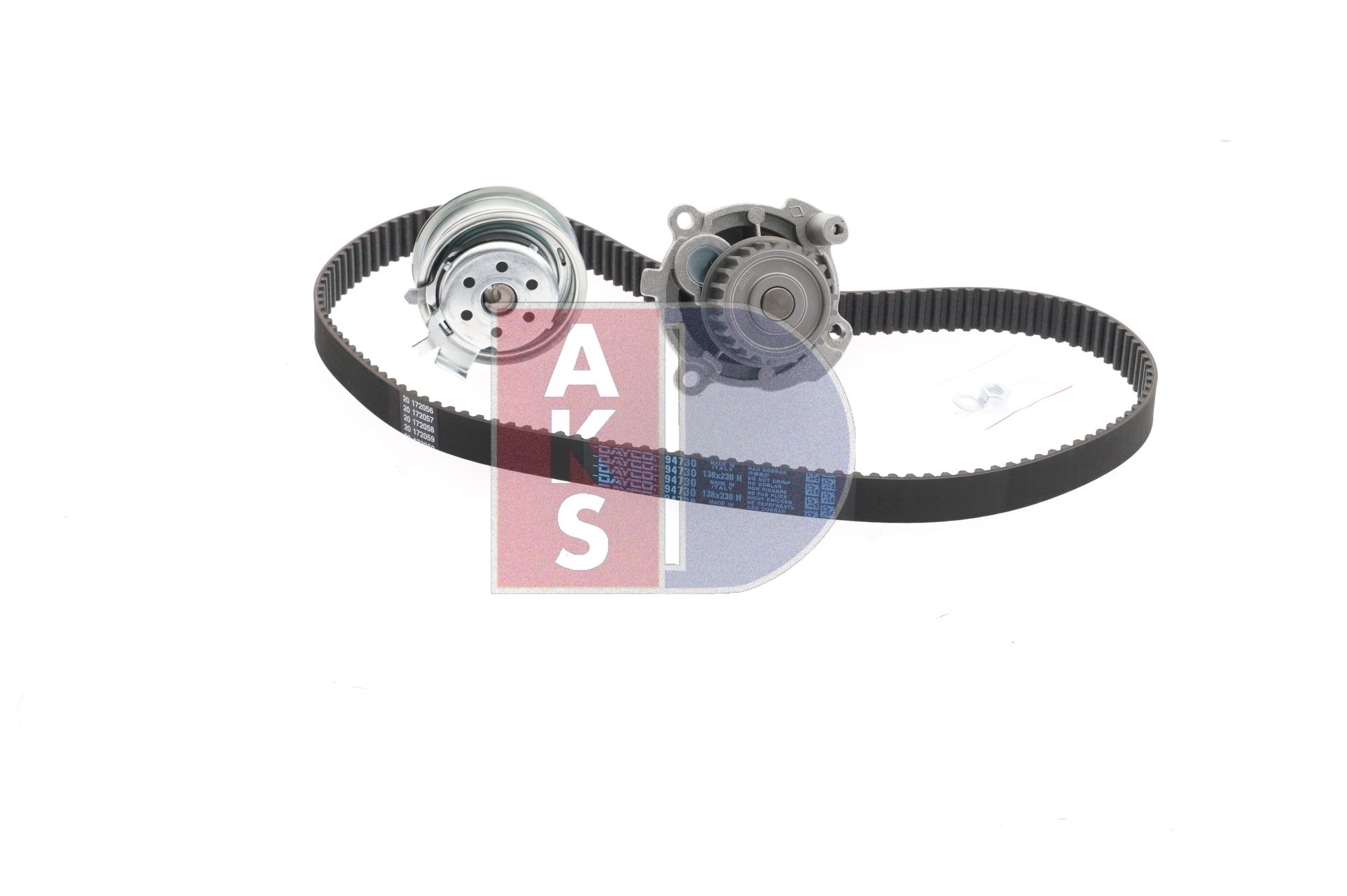 AKS DASIS 570296N: Ūdenssūknis + Zobsiksnas komplekts Zobu skaits: 138, Platums: 23,0mm
