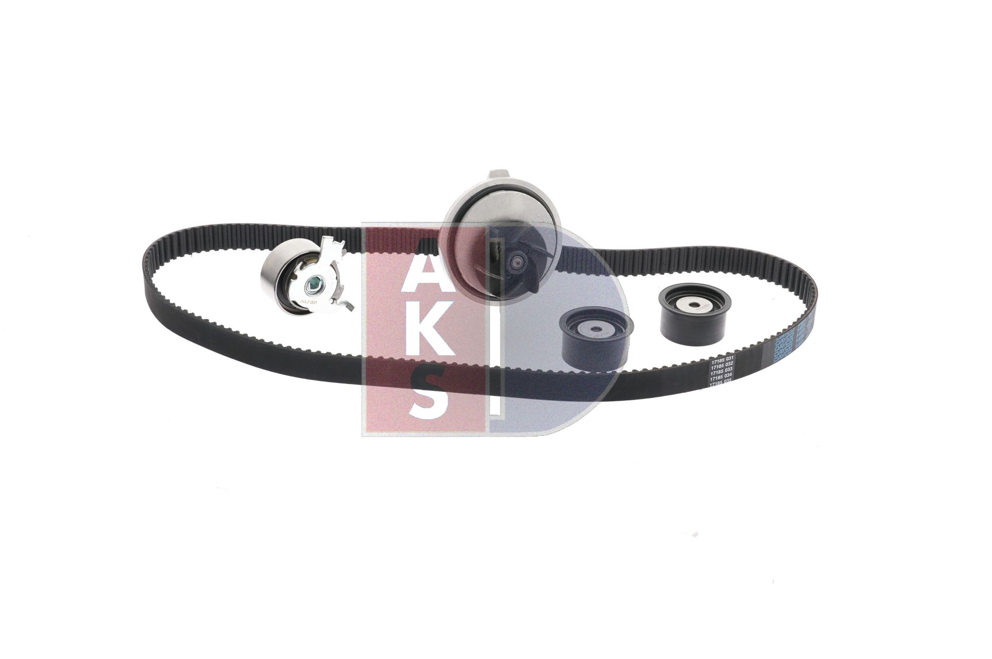 AKS DASIS 570310N: Pompă apă + kit distribuție dinti: 169, Latime: 24,0mm