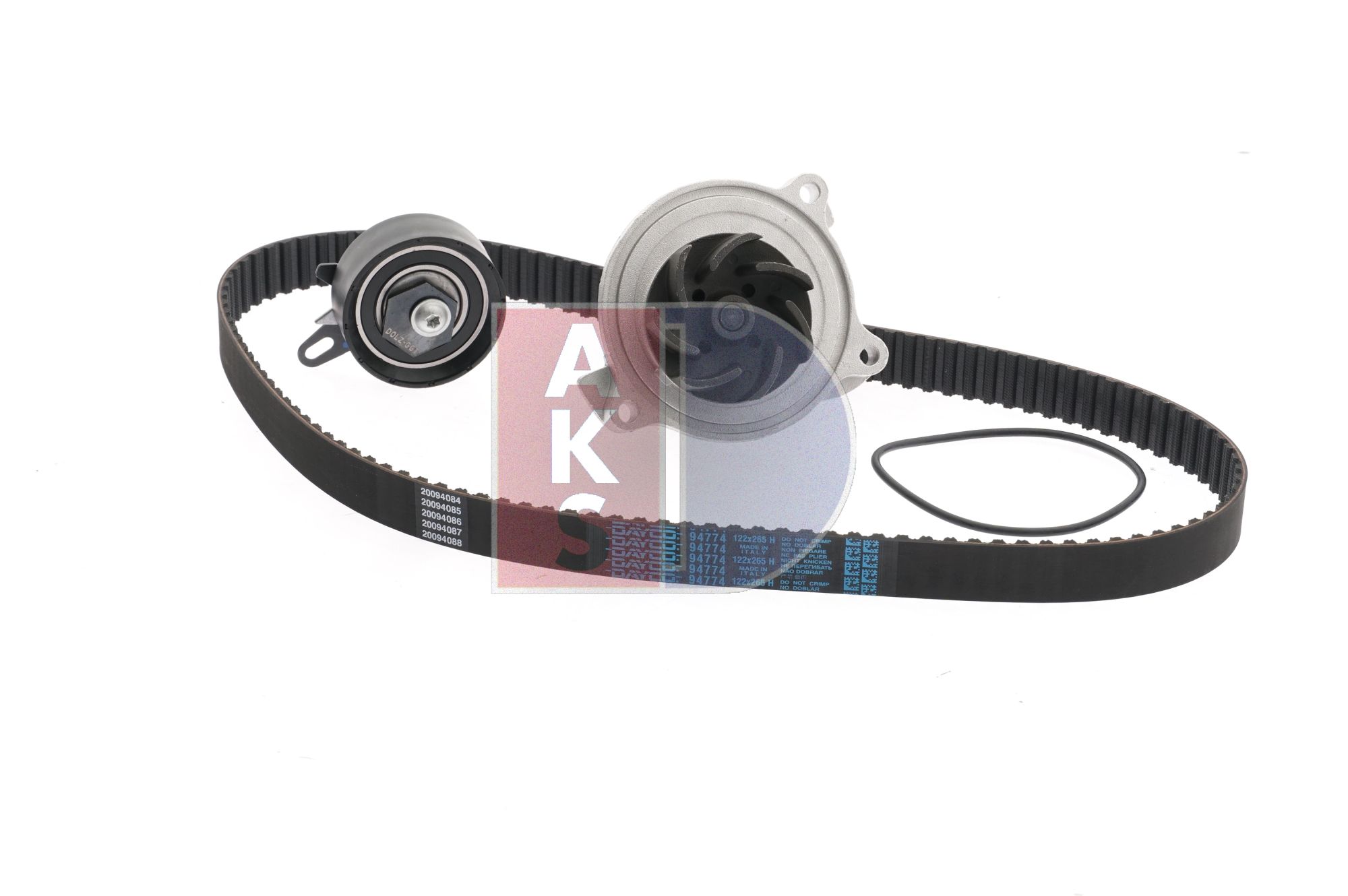 AKS DASIS 570323N: Vesipumppu + jakohihnasarja Hampaita: 122, Leveys: 26,5mm