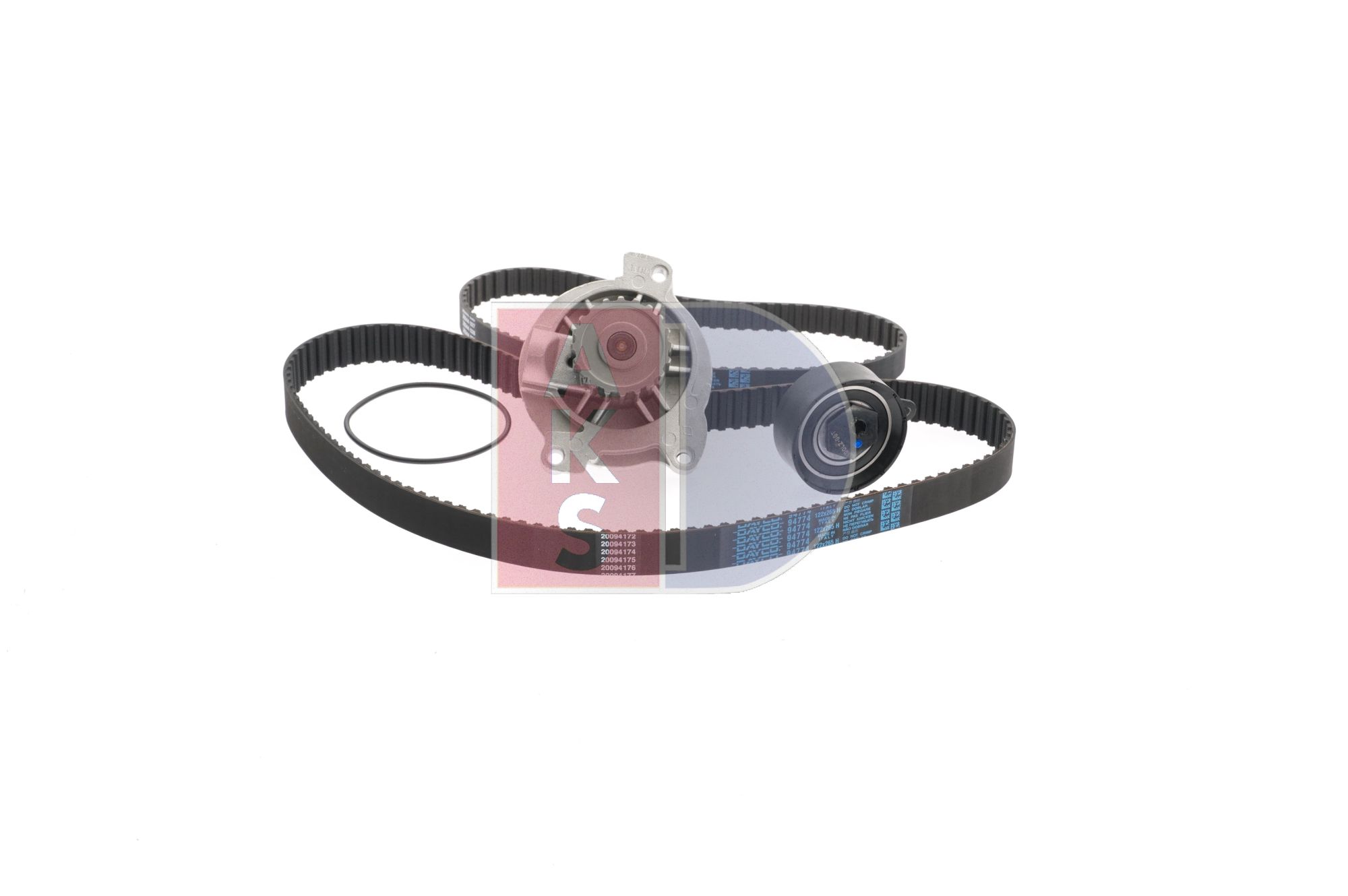 AKS DASIS 570327N: Vesipumppu + jakohihnasarja Leveys: 26,5, 20,0mm