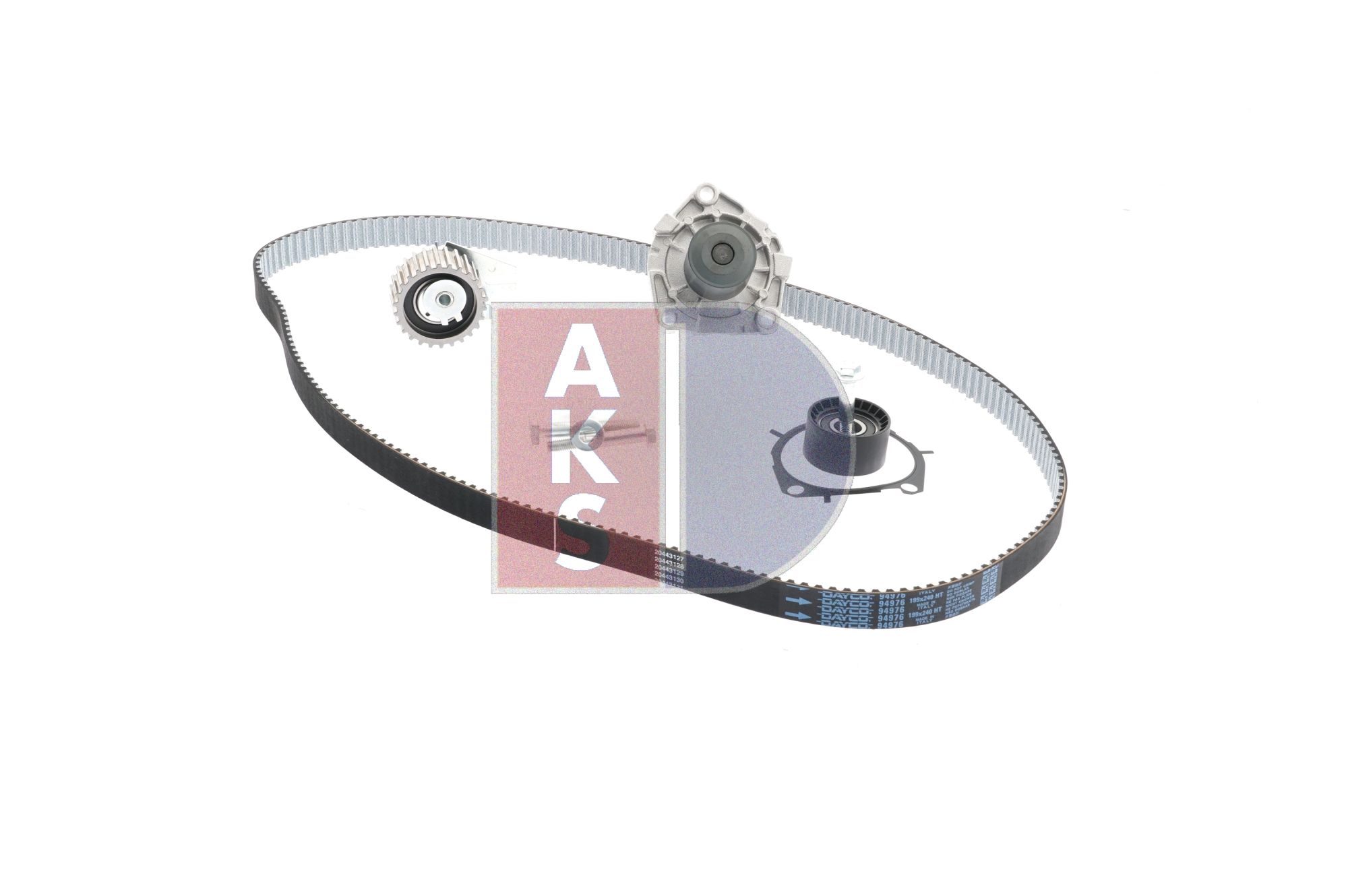 AKS DASIS 570332N: Pompă apă + kit distribuție dinti: 199, Latime: 24,0mm
