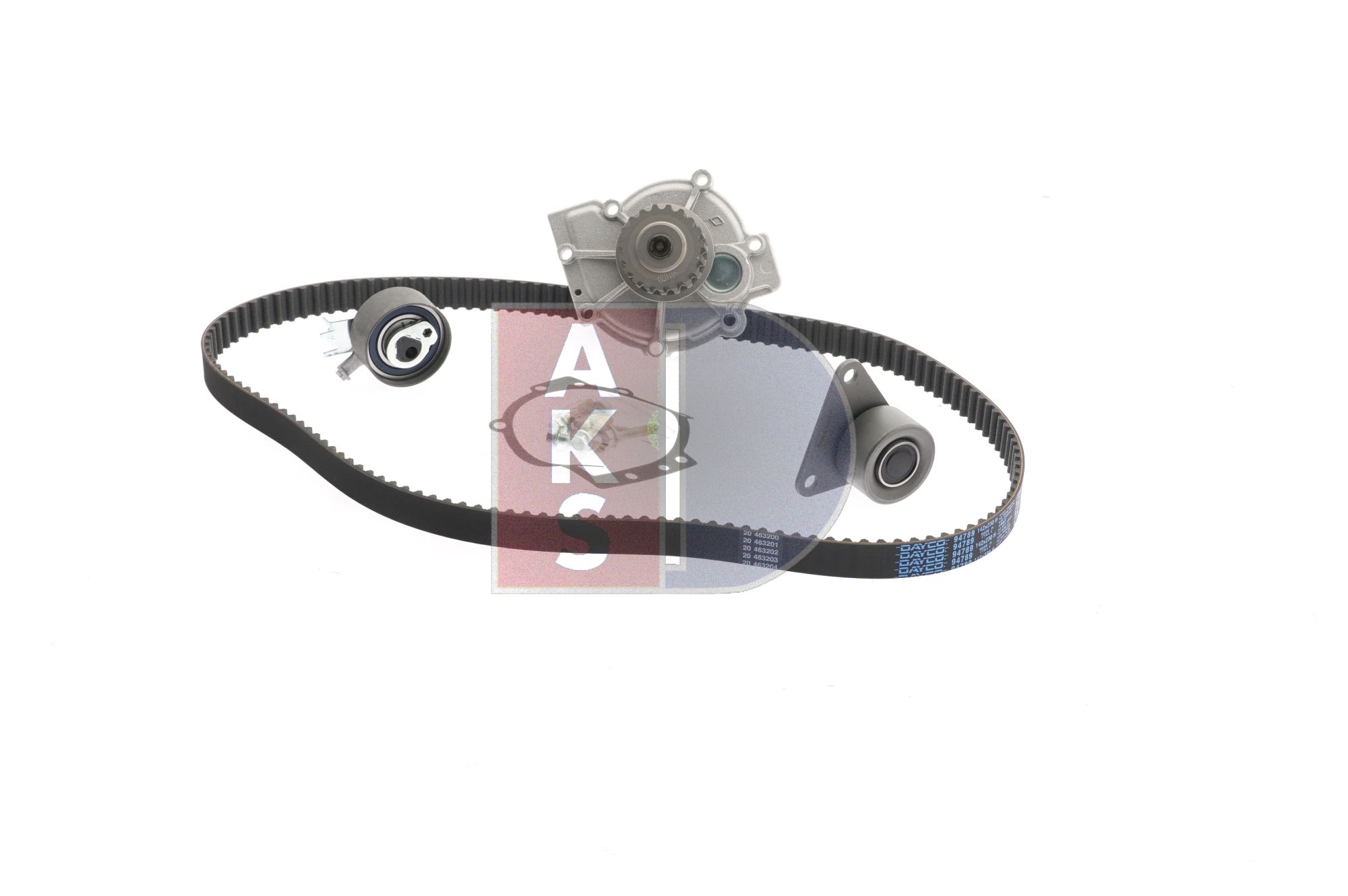 AKS DASIS 570345N: Wasserpumpe + Zahnriemensatz Zähnez.: 142, Breite: 23,0mm