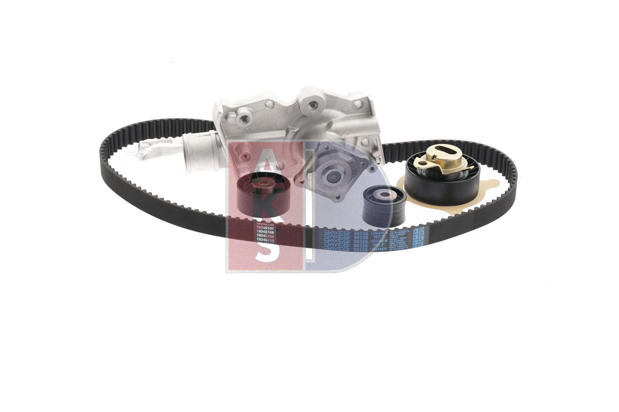 AKS DASIS 570353N: Wasserpumpe + Zahnriemensatz Zähnez.: 131, Breite: 25,4mm